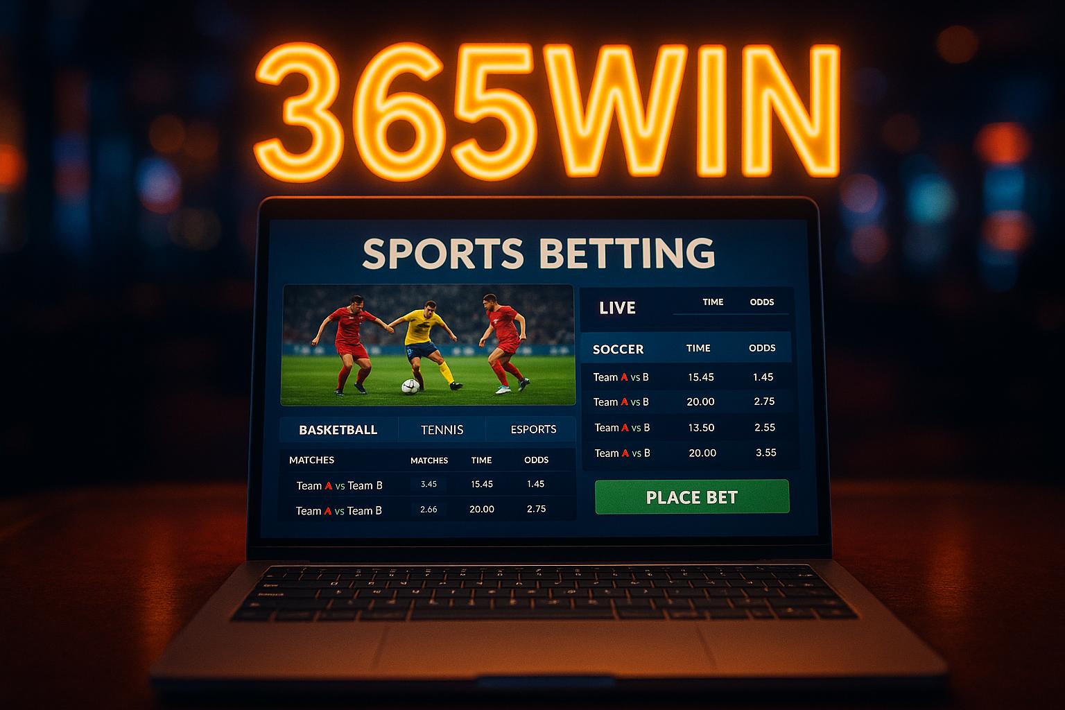 Apostas esportivas no cassino online 365WIN